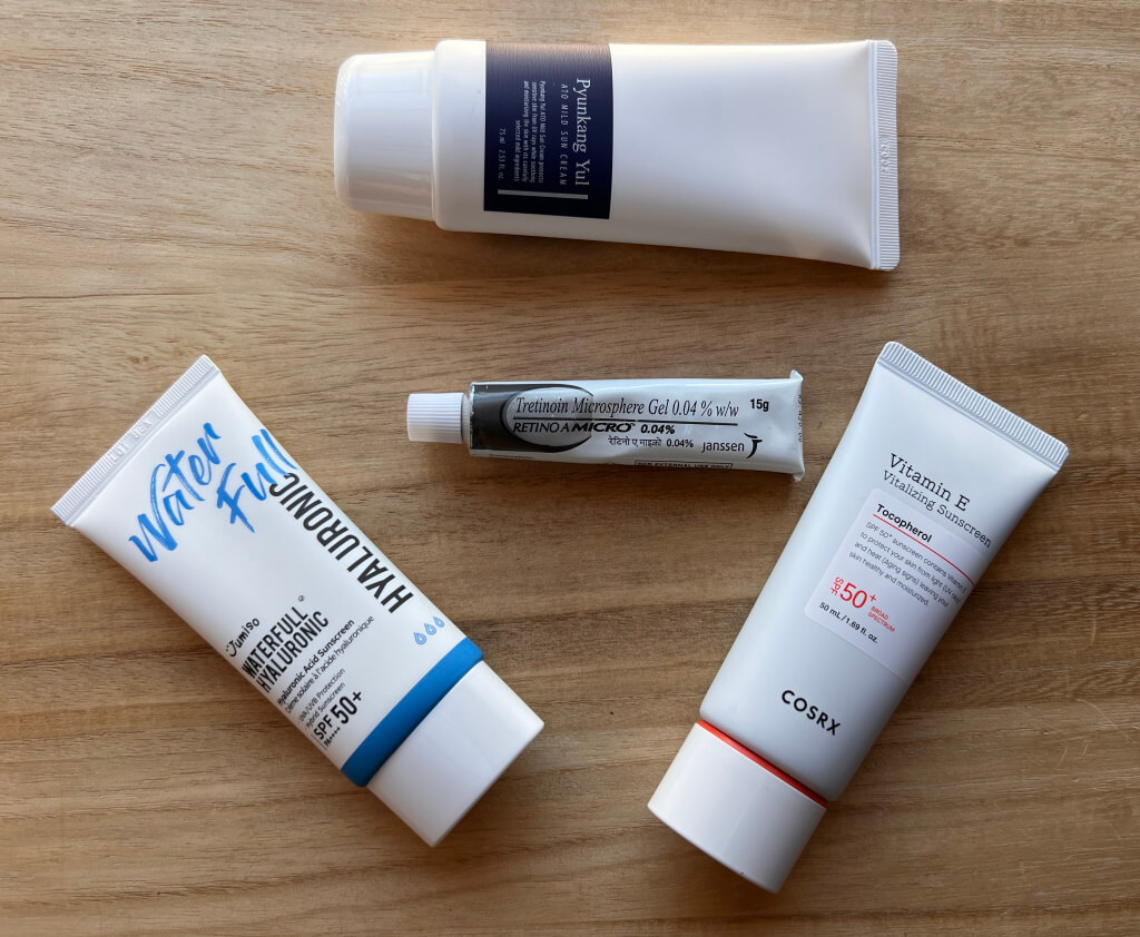 tretinoin skincare routine sunscreen