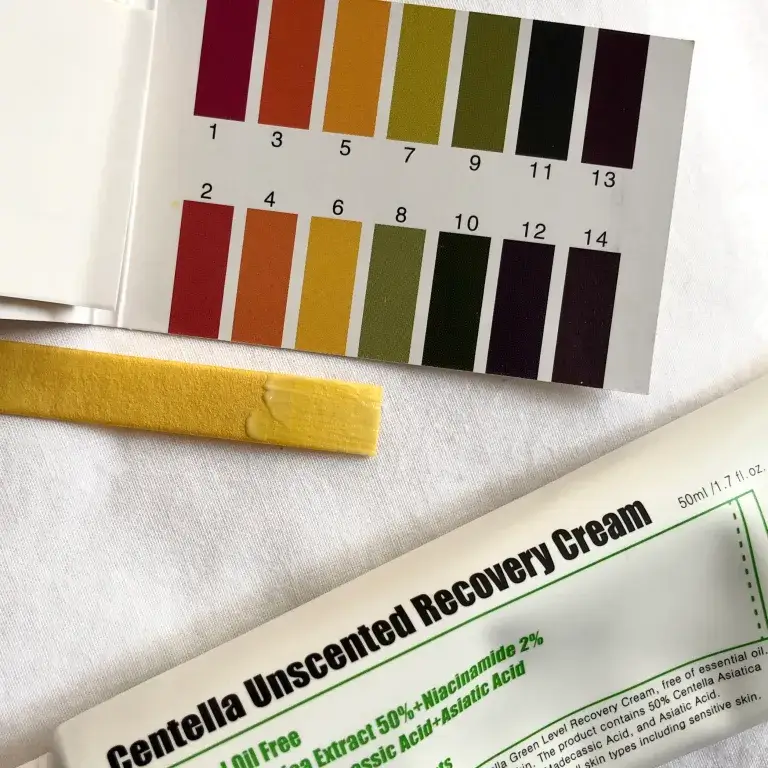 Purito Centella Unscented Recovery Cream ph tested