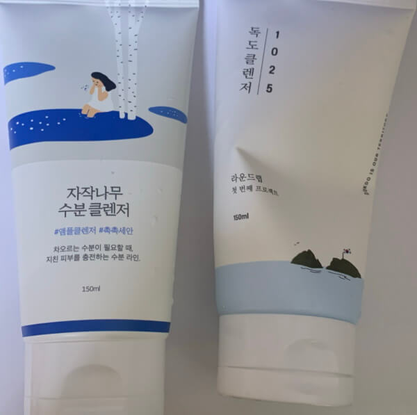 Round Lab Birch Juice Moisturizing Cleanser vs Round Lab 1025 Dokdo Cleanser