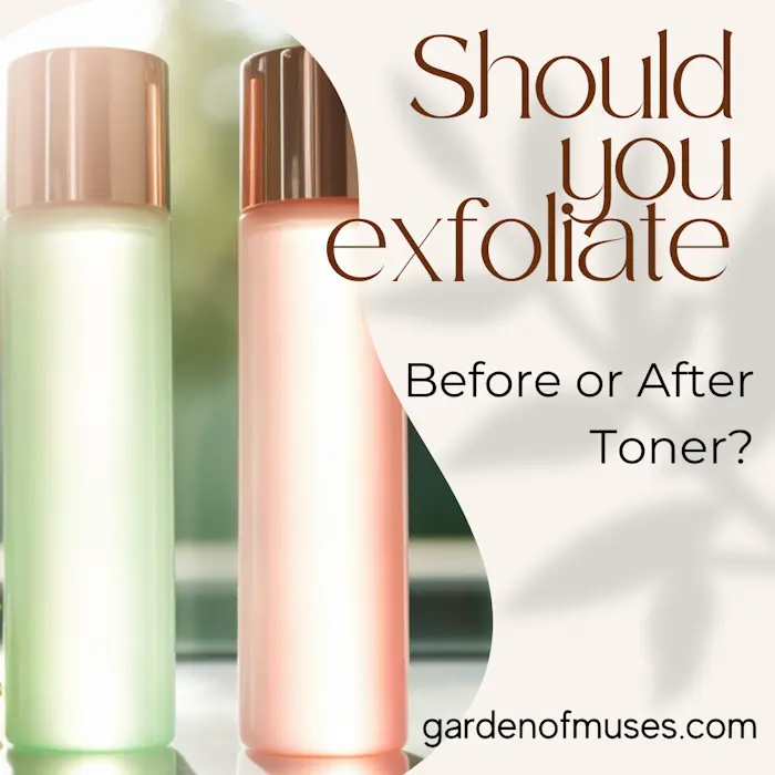 Should you exfoliate before or after tone