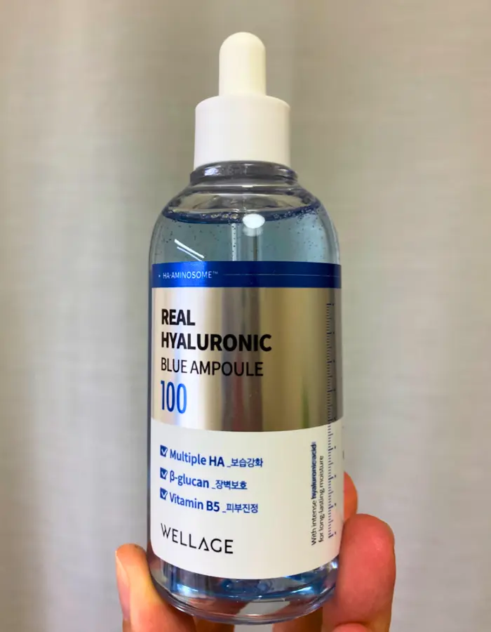 Best Skincare Products with Adenosine - Wellage Real Hyaluronic Blue Ampoule 100