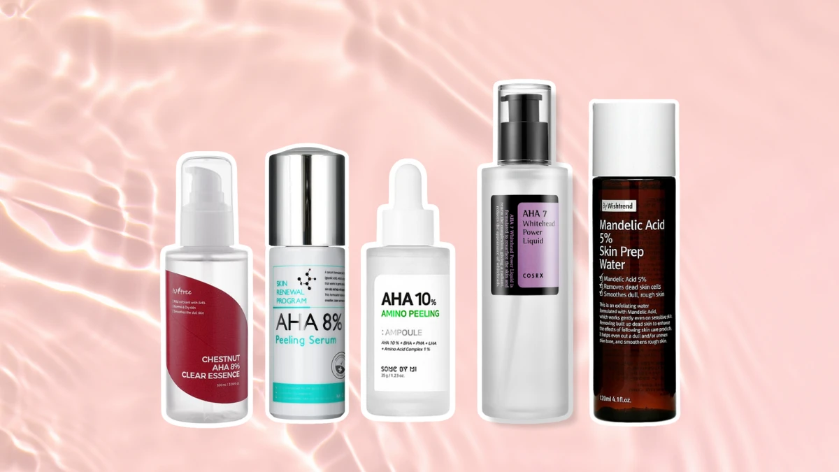 Best Korean Alpha Hydroxy Acid AHA Skincare Products