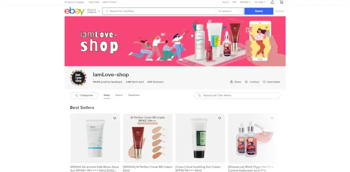 IAmLoveShop Shop Korean Skincare on Ebay