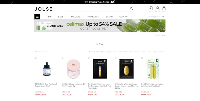 Jolse Best Websites to Buy Korean Skincare